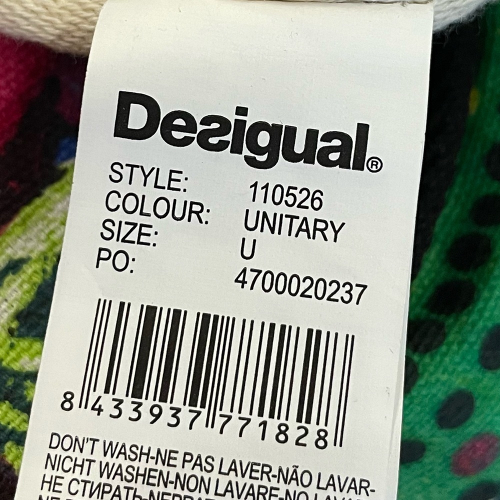 DESIGUAL Colorful Designer Travel Duffle Bag. - Picture 7 of 11